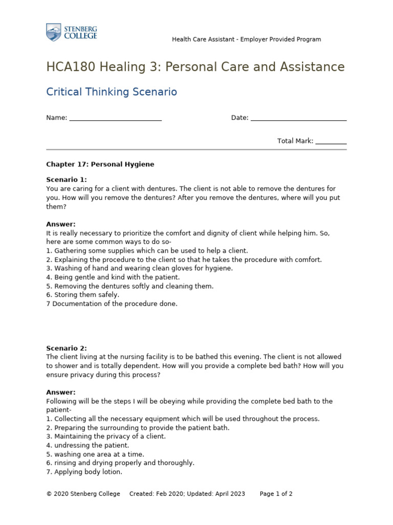 Critical Thinking - Chapter 17 | PDF