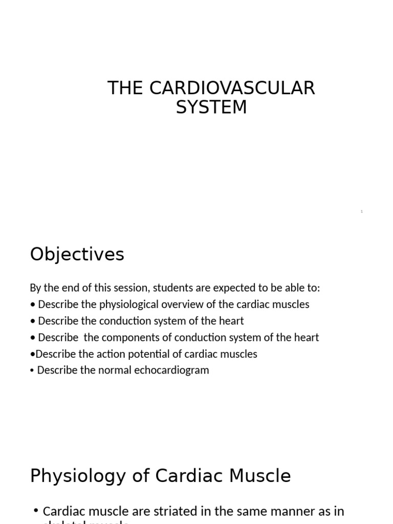 Conduction System of Heart CMT L4 S3 | PDF