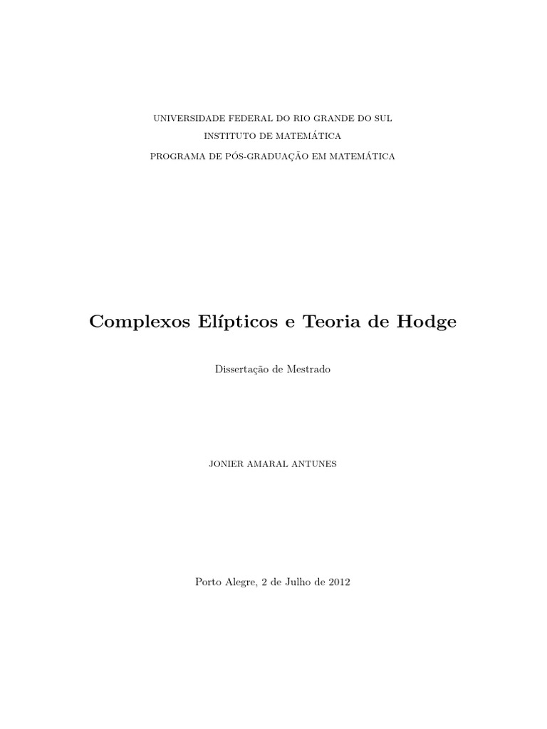 Apostila De Geometria Alg brica PDF