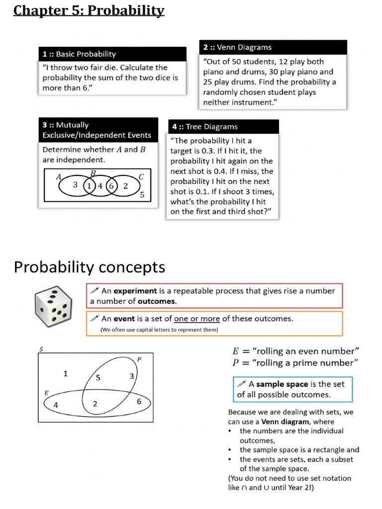 Chapter 5 - Probability (Stats1) | PDF