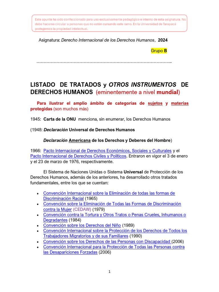 Derecho Internacional | PDF | Convenio europeo de derechos humanos ...