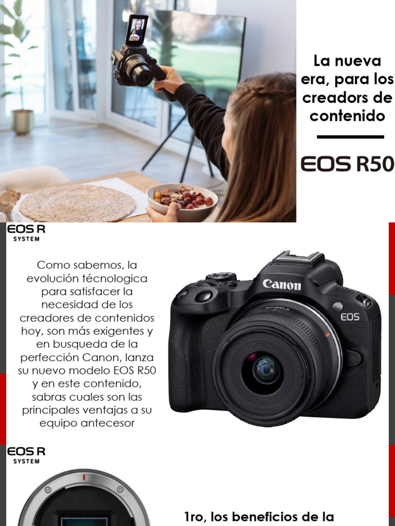 Ventajas de la Canon EOS R50 para creadores | PDF | Cámara | Tecnología ...