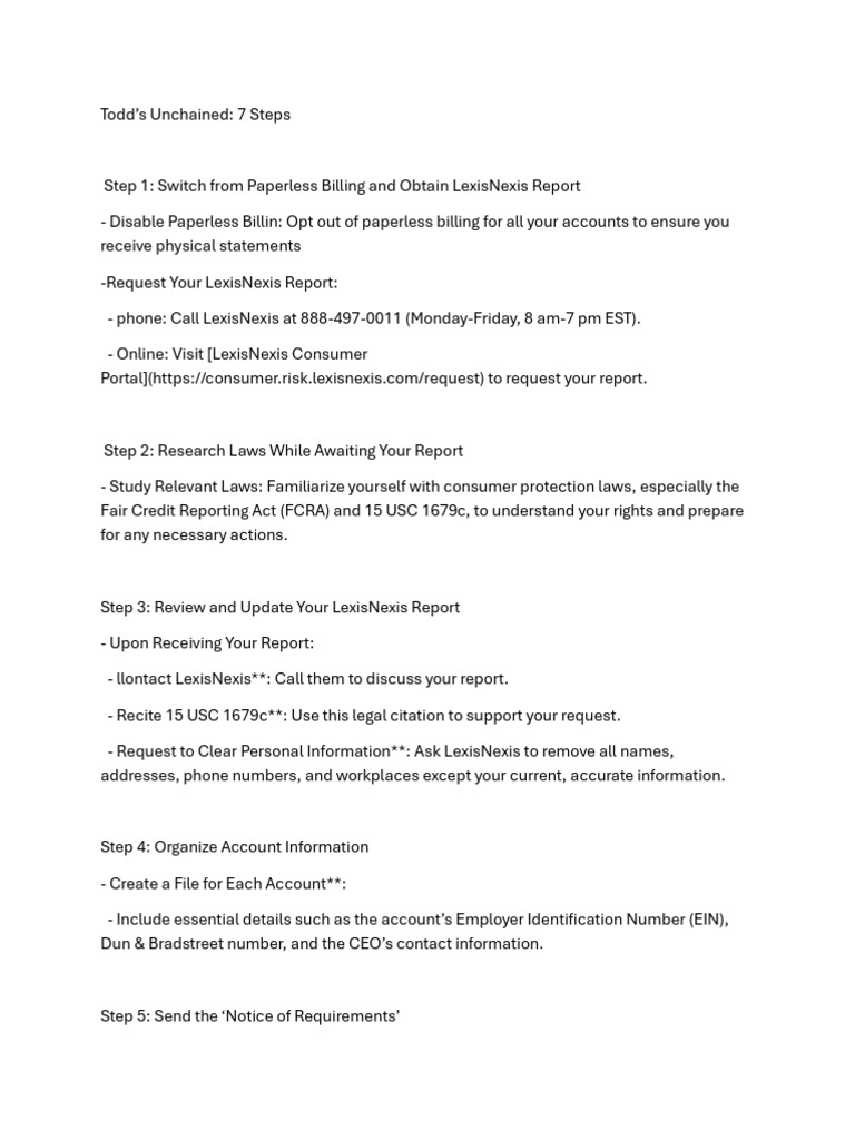 7 Steps | PDF