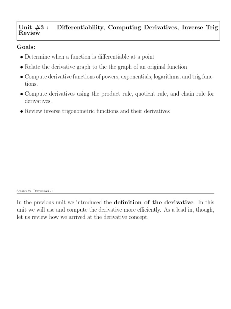 Queen's MATH 121 - WEEK 3 Notes | PDF