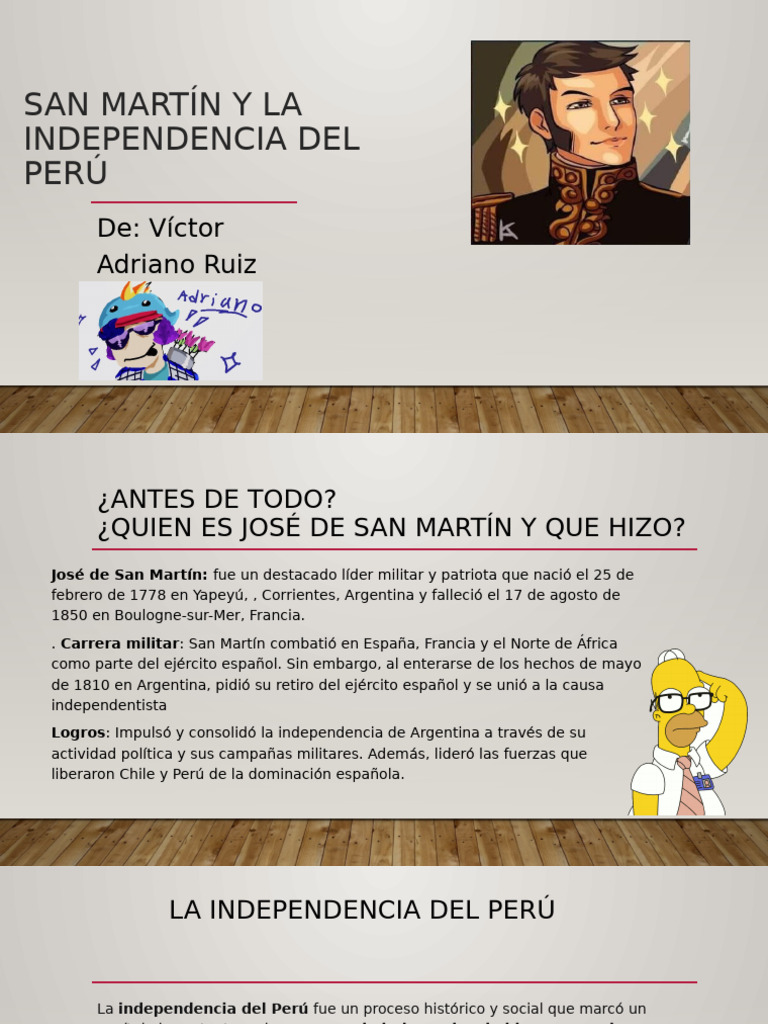 San Martín y La Independencia Del Peru | PDF