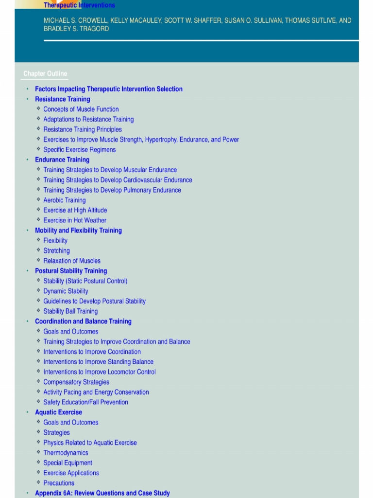 1 - Therapeutic Modalities | PDF