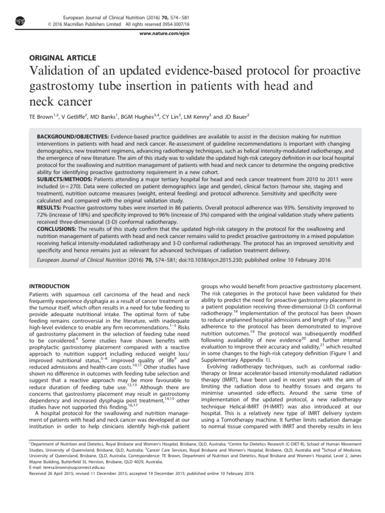 Validation of An Updated Evidence-Based Protocol For Proactive | PDF