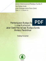 Pembelajaran Budaya Sunda Lintas Kurikulum