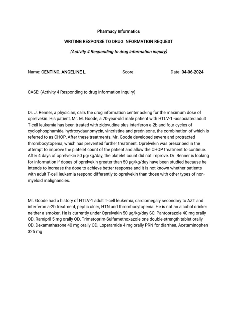 Pharmacy Inform-WPS Office | PDF | Medical Treatments | Science ...