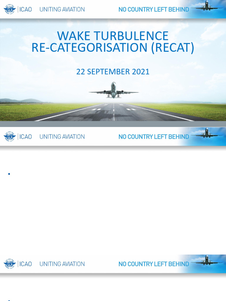 RECAT Implementation for Wake Turbulence | PDF | Aircraft | Computers