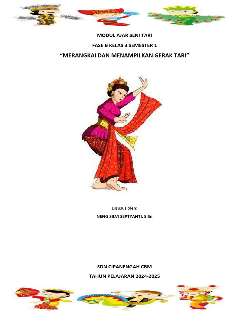 Modul Ajar Seni Tari Kelas 3 Semester 1 | PDF | Seni