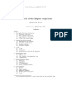 Thomas C. Hales - A Proof of The Kepler Conjecture