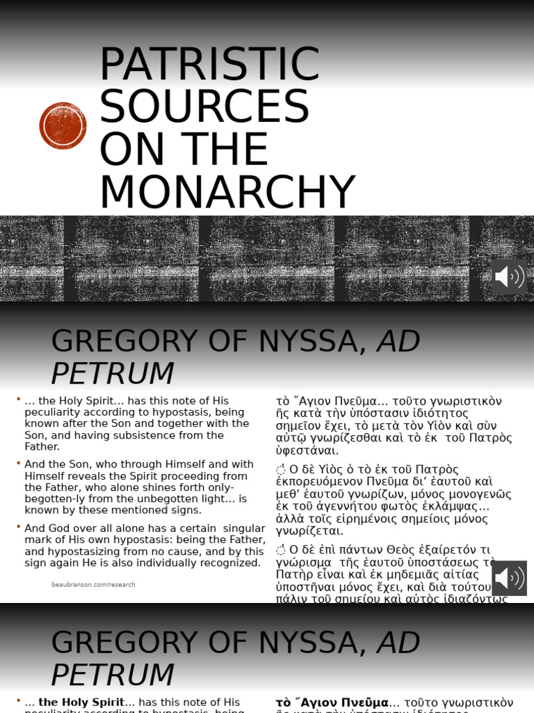 Monarchy of The Father Presentation With Narration Part 3 | PDF