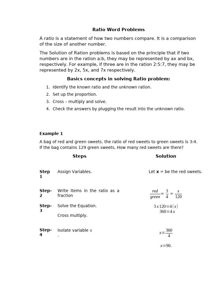 Solving Ratio and Business Problems | PDF | Prices | Ratio