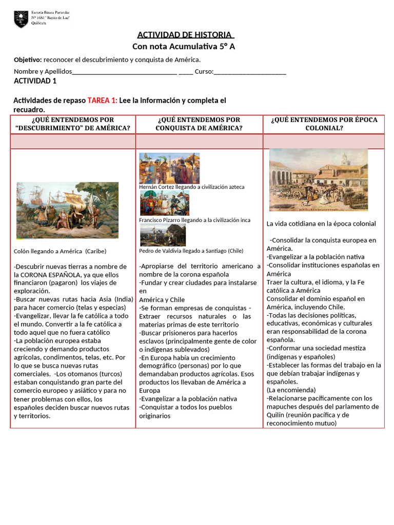 Guía Historia 5a Pdf