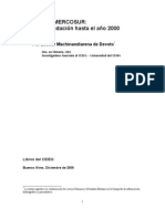 Machinandiarena de Devoto 2006 Historia Del MERCOSUR - Desde Su Fundación Hasta El Año 2000