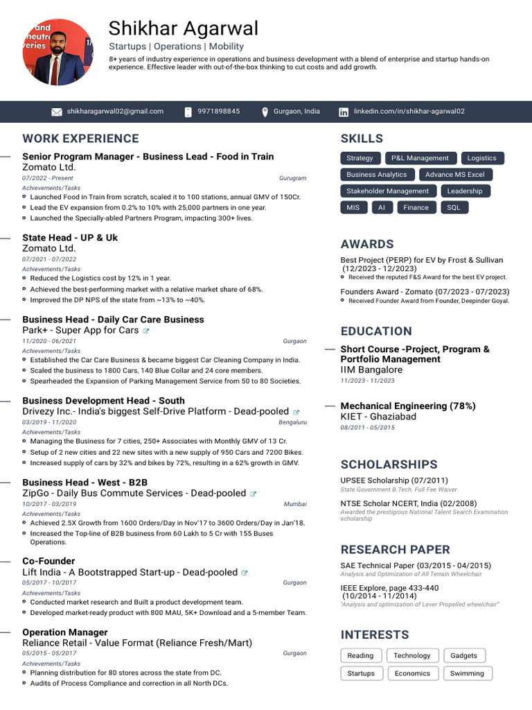 CV Formatt | PDF