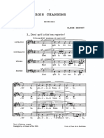 Debussy 3 Chansons de Charles Orlans SATB