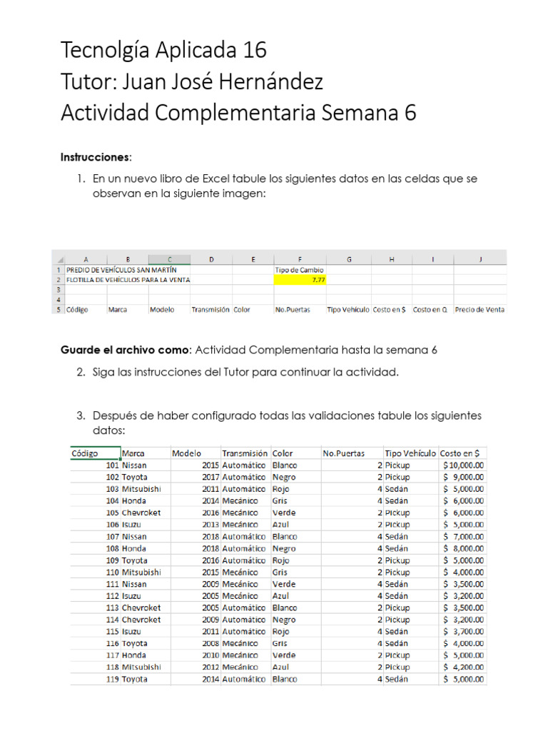 Actividad Semana 6 Parte 2 | PDF