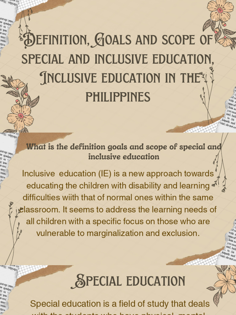 Inclusive Education in the Philippines | PDF | Inclusion (Education ...