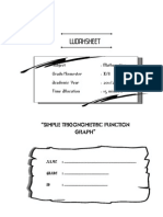 WORKSHEET - Draw Trigonometric Function Graph