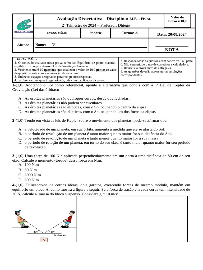 Física-Módulo Extra - 2ºTRIM | PDF