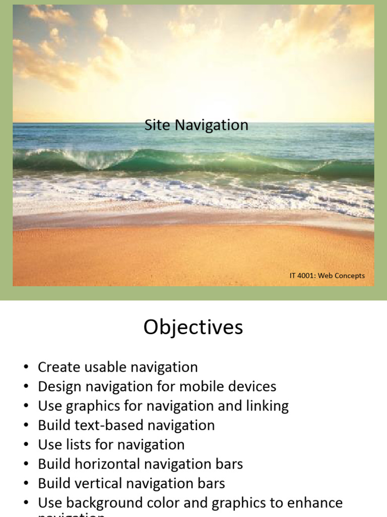 Site Navigation | PDF