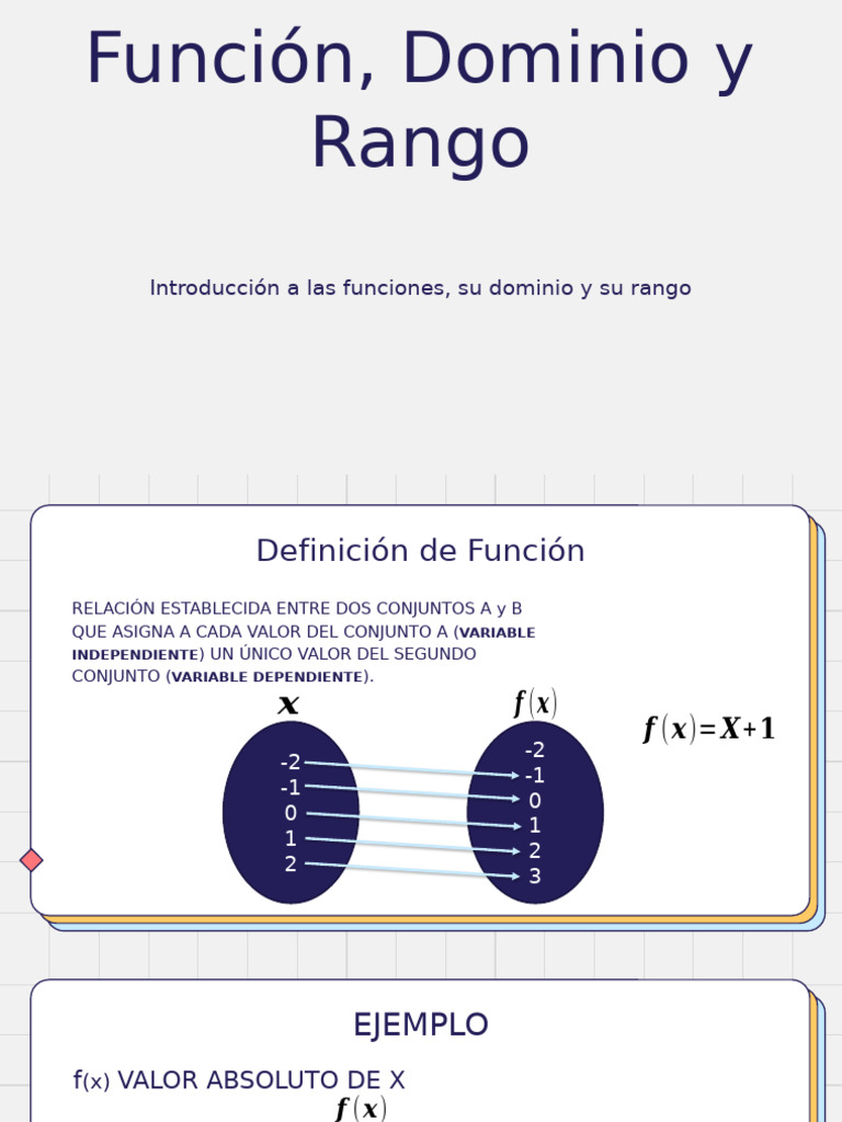 Función, Dominio y Rango | PDF | Función (Matemáticas) | Variable ...
