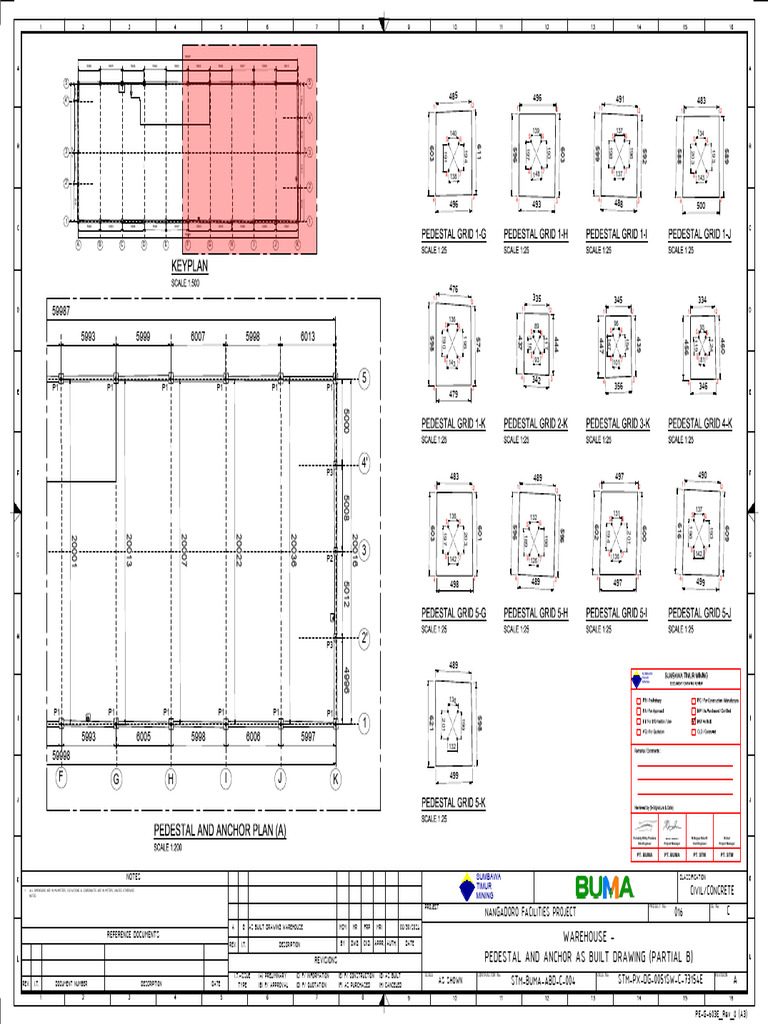 Keyplan: Pedestal Grid 1-G Pedestal Grid 1-H Pedestal Grid 1-I Pedestal ...