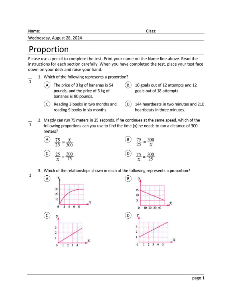 Prep 1 Lesson 1 | PDF
