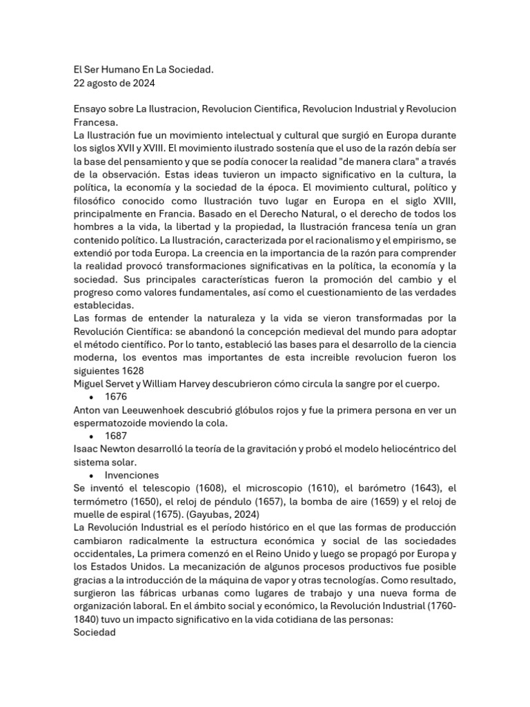 El Ser Humano en La Sociedad | PDF