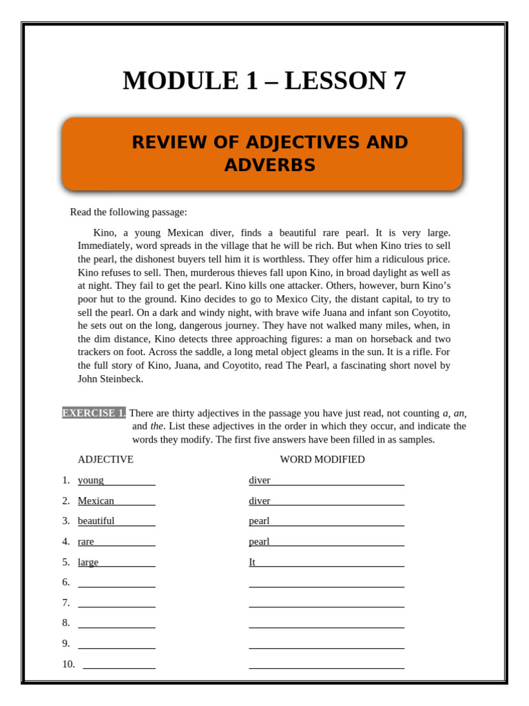 Lesson 7 | PDF
