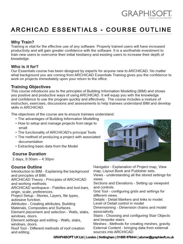 ARCHICAD Essentials Training Overview | PDF | Building Information ...