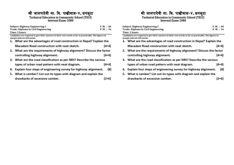 Highway Engineering Pdf