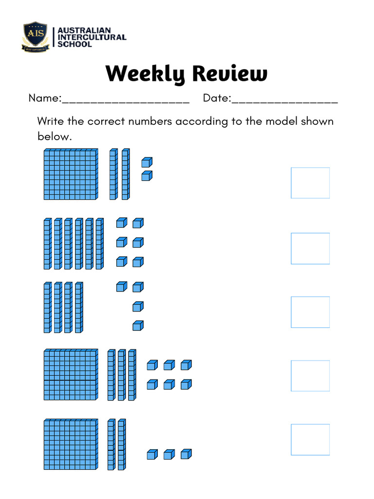 Weekly review pdf