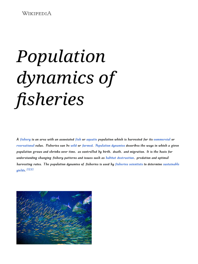 Fish Population | PDF