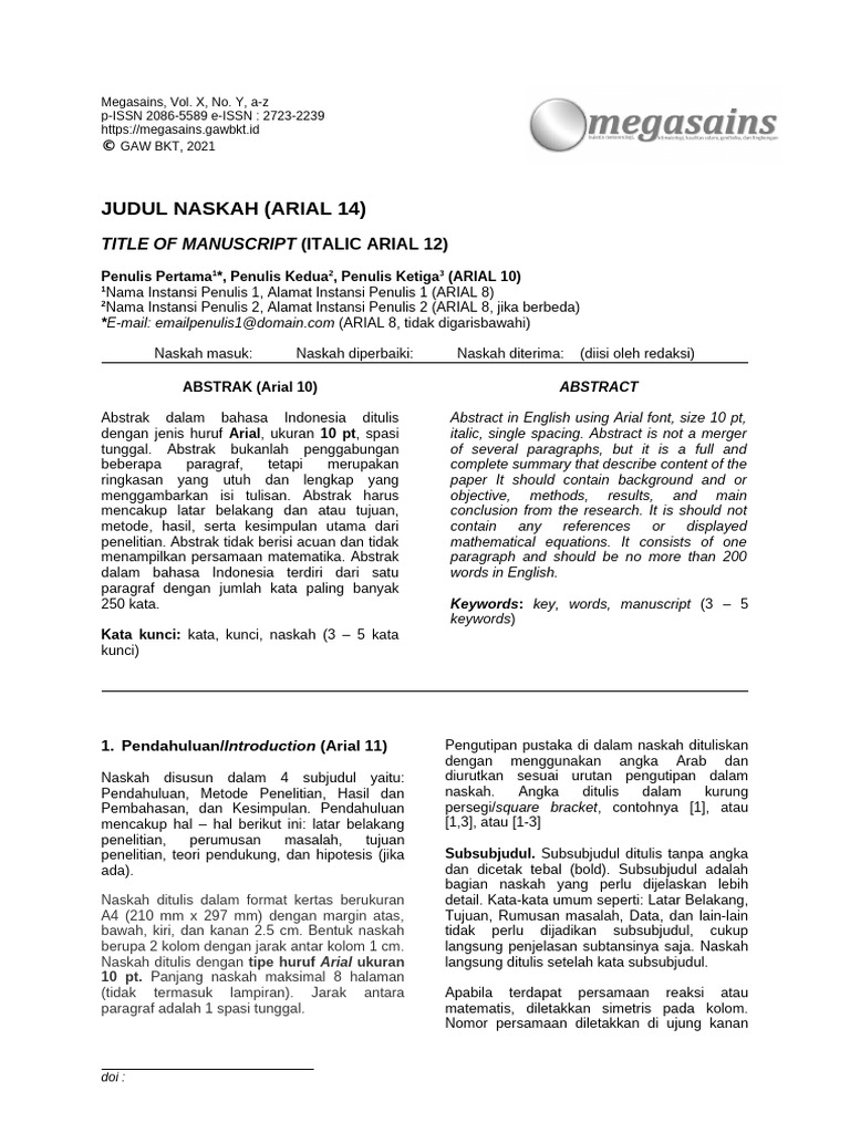 Journal Template | PDF