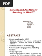 Download Zone Based Ant Colony Routing in ppt by Arya B Nair SN76495866 doc pdf