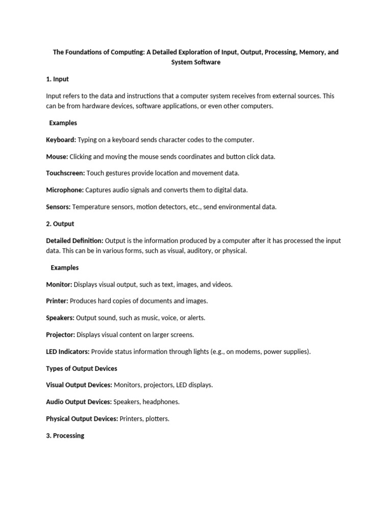 Foundations of Computing Overview | PDF | Computer Data Storage | Games ...