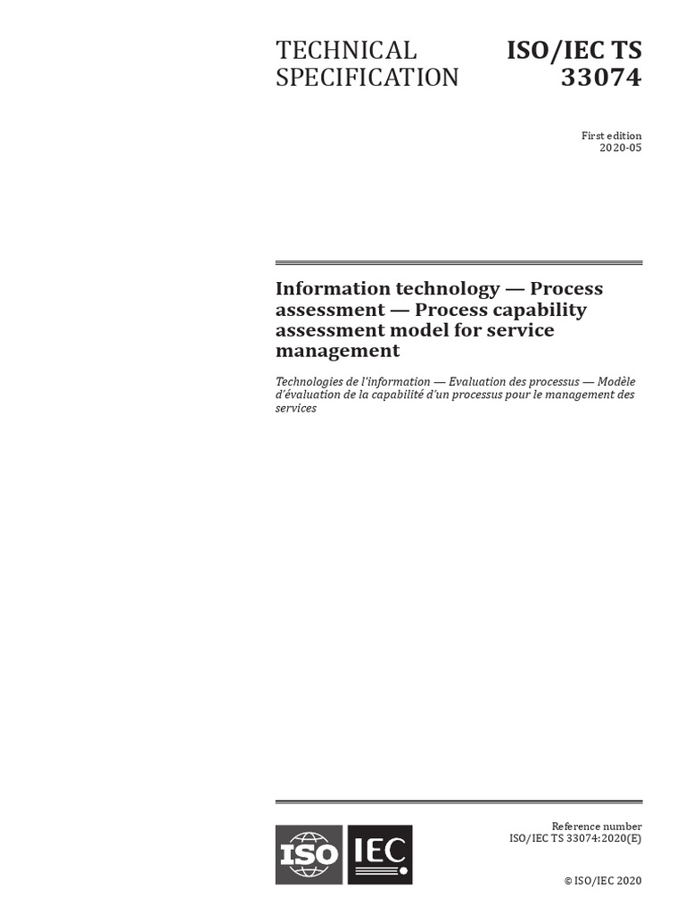 Iso - Iec TS 33074 - 2020 | PDF