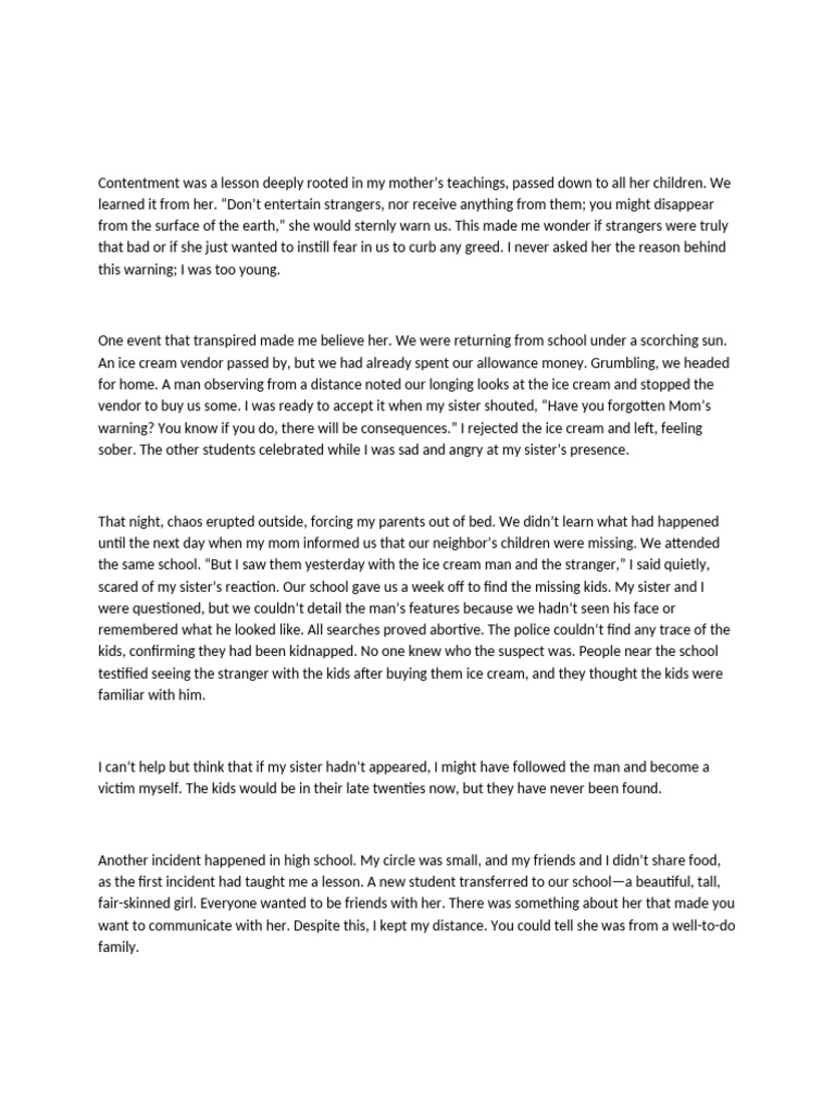 Heed Warnings: Dangers of Strangers | PDF