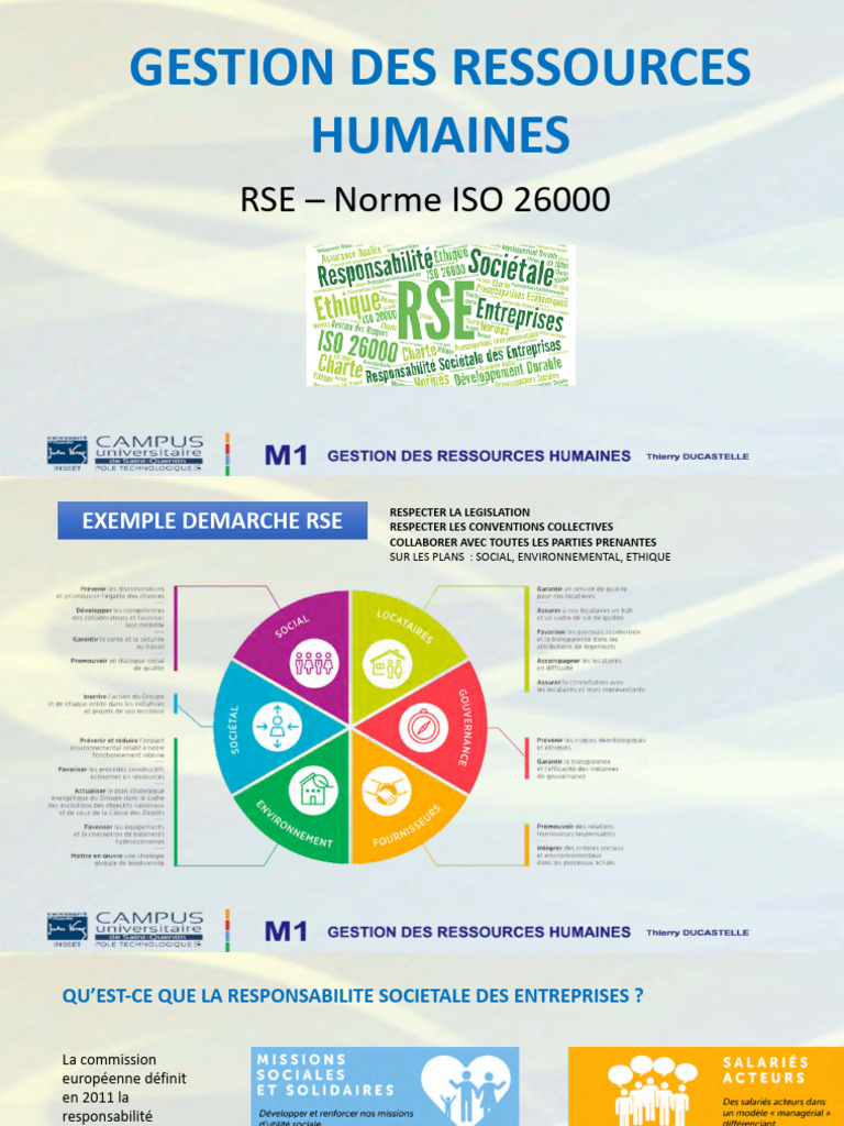 4 GRH RSE Norme ISO26000 | PDF