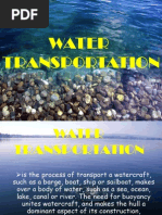 Download Water Transportation Power Point by Hannah Calupit SN76497115 doc pdf