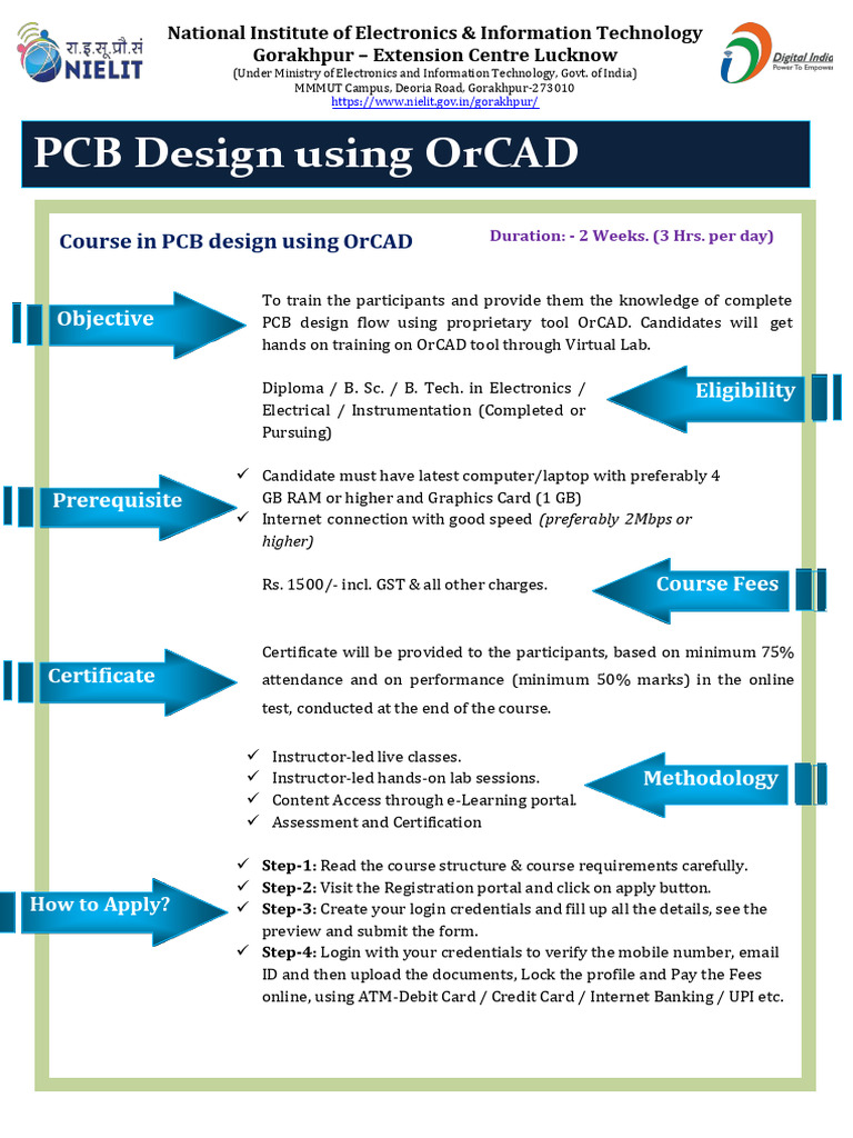 Online PCB Design Course with OrCAD | PDF | Electronics | Electrical ...