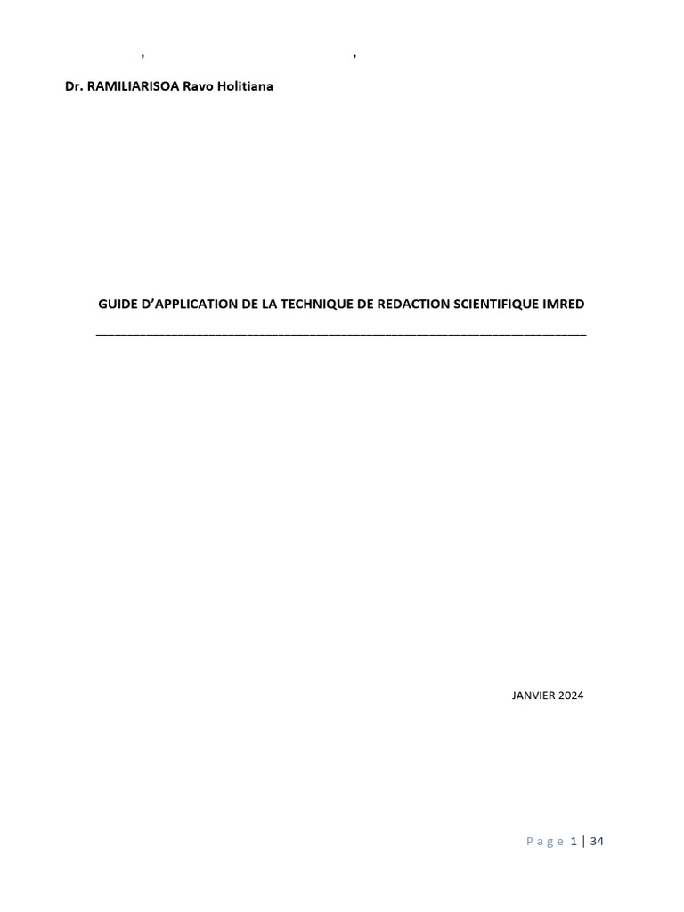 Cours Application de La Methode Imred100124 | PDF