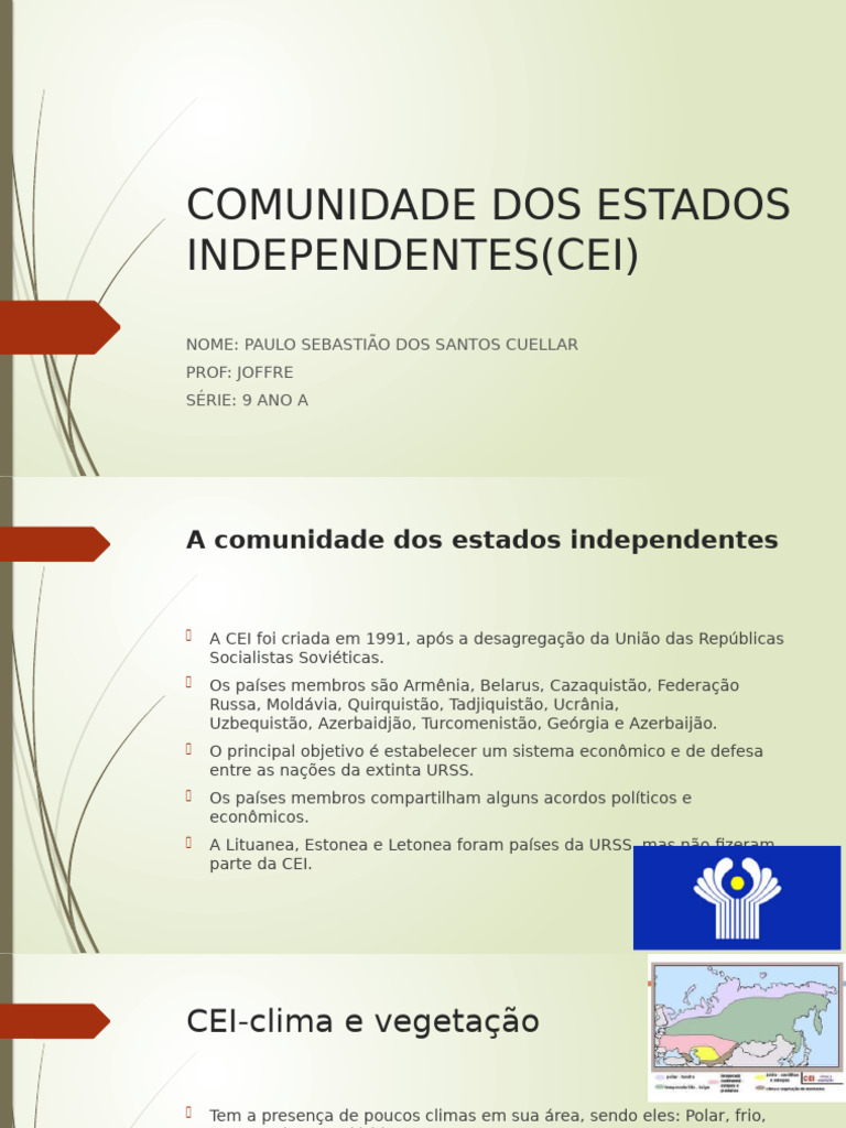 Comunidade Dos Estados Independentes (Cei) | PDF