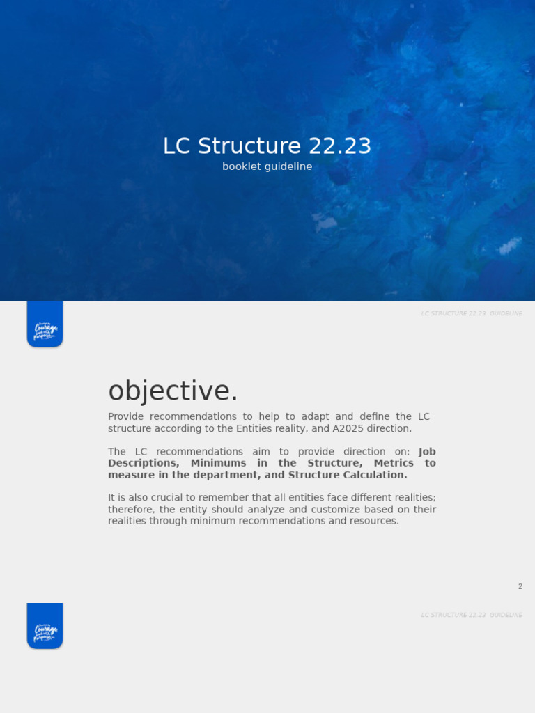 LC Structure 22.23 - Guideline - Aies - Ec - Lc2223structure-Booklet | PDF