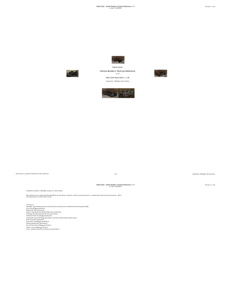 Vehicle Builder's Guide v1.4 | PDF | Vehicles | Tire
