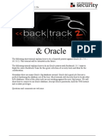 Backtrack Oracle Tutorial