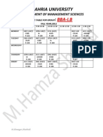 BBA-I.B Time Table